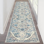 HEBE Hallway Runner Rug 2'x8', Washable Non Slip Kitchen Rug Runner | Soft Boho by HEBE