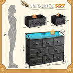 WLIVE Led Dresser for Bedroom, TV Stand for Bedroom - Image 8