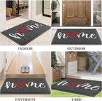Door Mat Welcome Mat Floor Mat for Entryway, High Traffic Areas | Low Profile - Image 7