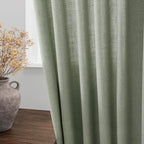 Desert Sage Linen Curtains 63 Inches Long 2 Panel Sets - Image 4