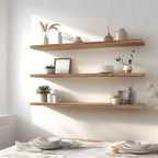 YYWUOJJ Wood Floating Shelves for Wall Decor, Rustic Wall Shelves for Bedroom - Image 5