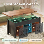 SEDETA Lift Top Coffee Table, 4 in 1 Multi-Function Convertible Coffee Tables - Image 5