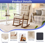 Rocking Chair Cushion, Waterproof and Fade-Resistant Adirondack Rocker Cushions - Image 7