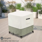 Patio Wicker Side Table Cover, Waterproof Square Patio Small Side Table Cover - Image 4