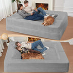 Futon Sofa Bed with Pillow, 3-in-1 Sleeper Sofa Bed with Removable Cover - Image 6