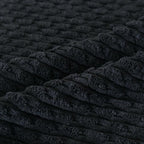 Set of 4 Black Decorative Throw Pillow Covers 18x18 Inch Corduroy Pillow Covers - Image 5