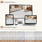 cotiled Boho 5x7 Area Rugs for Living Room: Soft Moroccan Washable Rug | Solve - Image 9