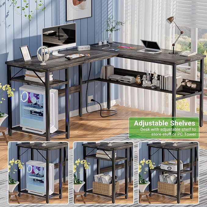 Unikito Reversible L Shaped Desk - Image 7