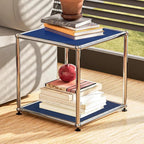 Nightstand Modern Storage Cabinet Blue A Versatile Free-Standing Organizer - Image 4