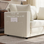 Convertible Sofa Bed, 2 in 1 Pull Out Loveseat Sleeper Sofa | 78.7” Folding - Image 5