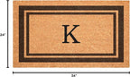 Calloway Mills 152982436K Brown Border 24" x 36" Monogram Doormat - Image 3