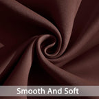 Yakamok Chocolate Brown Room Darkening Curtains 84 inch Sliding Door Drapes | 1 - Image 4