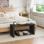 Bamboo Dining Bench, 35 inch Farmhouse Decor Indoor Kitchen Table Bench - Image 6