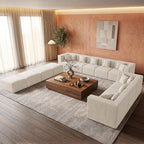 MONVANE Modular Sectional Sofa, Oversized 12 Seat Convertible U Shaped Couch - Image 2
