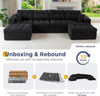 MAXYOYO 132" U Shaped Modular Sectional Sofa - Image 9