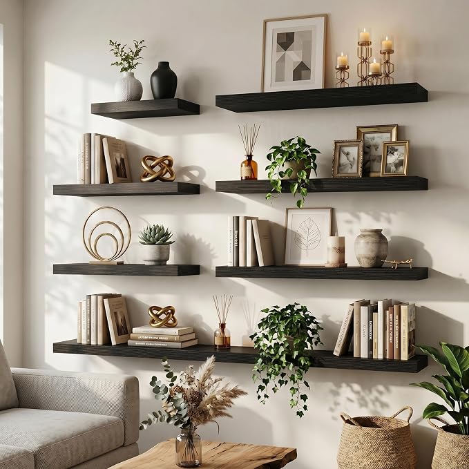 FLYJOE Floating Shelves for Wall, 48 Inch Floating Shelves Set of 1, Kitchen - Image 3
