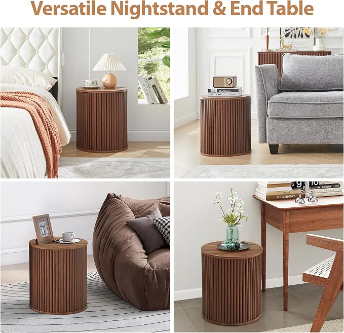 AVZEAR Fluted Round Side Table - Image 6