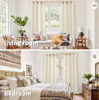 YoungsTex Extra Long Linen Curtains - Image 2