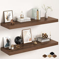 Walnut Floating Shelves 48Inch Long, 12 Inch Deep Floating Shelves by FunMemories