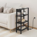 TUTOTAK Narrow Side Table with Charging Station, Small End Table with USB Ports - Image 6