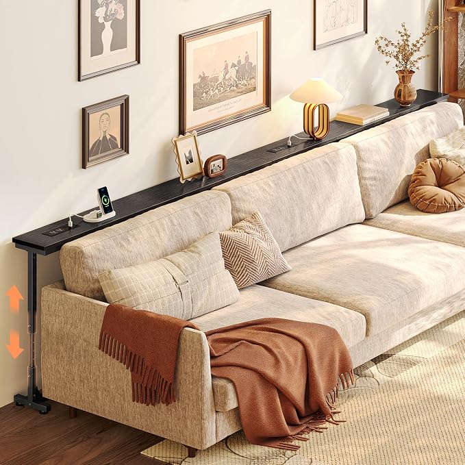 Huuger 102.4 Inch Behind Couch Table by Huuger