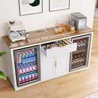 GDLF 70.1" Long Coffee Bar Cabinet - Image 8