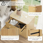 Fluted Nightstand Set of 2 - Image 5