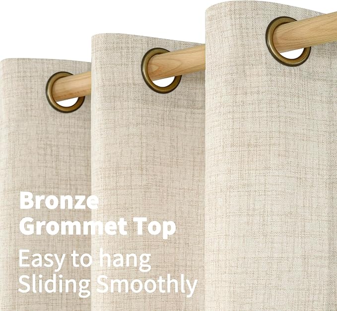 YoungsTex Linen Curtains 80 Inch Length - Image 5