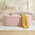 Busaurus Storage Ottoman Bench 49.2 Inch Upholstered Fabric Storage Bench by BUSAURUS