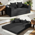 COMAX Futon Sofa Bed, 4‑in‑1 Convertible Sofa Bed, Folding Boneless Couches by COMAX