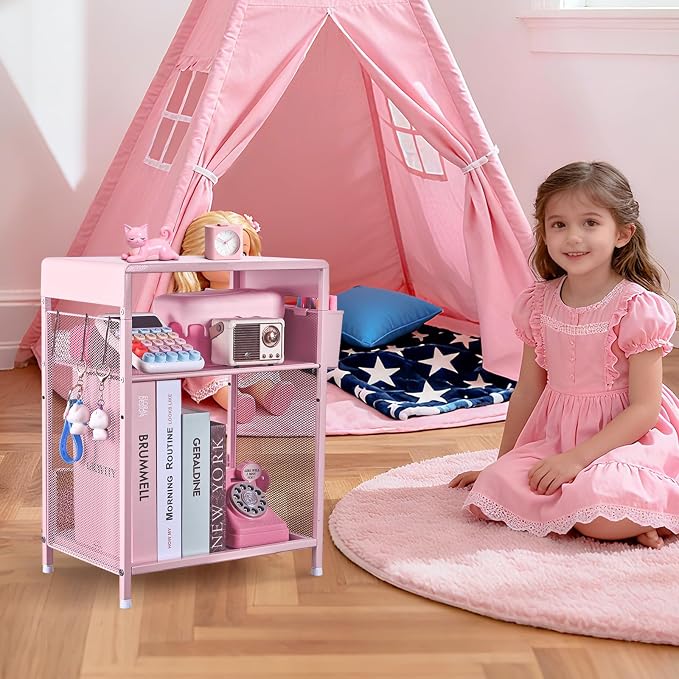 ECOLOVI Kids Nightstand 19in High - Image 5