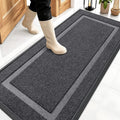 OLANLY Front Door Mat Outside 59x23, All-Season Heavy-Duty Rubber Doormat | Grey by OLANLY