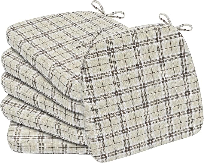 AAAAAcessories D-Shaped Chair Cushions, Machine-Washable Cover by AAAAAcessories