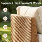 Aoxun 5-Piece Patio Furniture Set, Wicker Outdoor Furniture - Image 8