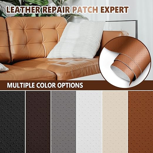 Leather Repair Patch, Breathable Perforated Self Adhesive Repair Patch - Image 2