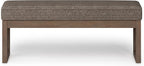 SIMPLIHOME Milltown Large Ottoman Bench - Image 4
