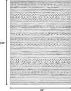 cotiled Boho 7x9 Area Rug for Living Room: Large Moroccan Washable Rug | Solve - Image 2