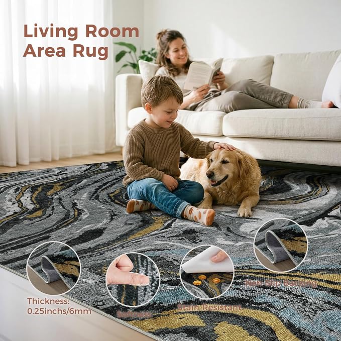 DMOYEST 9x12 Area Rug for Living Room - Image 7