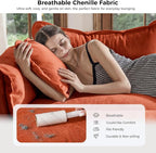 ELUCHANG 150" Oversized V-Shaped Cloud Couch Modular Sectional Sofa - Image 4