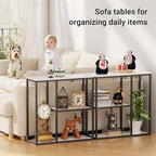 WOHOMO Console Table, 12 Inch Narrow Entryway Table - Image 4