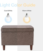 HomePop Home Decor | Dinah Collection Modern Storage Ottoman | Ottoman - Image 7