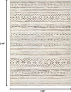 cotiled Boho 10x12 Area Rug for Living Room: Large Moroccan Washable Rug | - Image 2