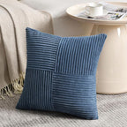 Fancy Homi 2 Packs Dusty Blue Euro Decorative Throw Pillow Covers 26x26 Inch - Image 2