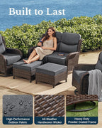 HILLGA Luxury High Back Patio Furniture Set - Image 6