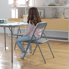 Flash Furniture Mindy Kids 5-Piece Folding Square Table and Chairs Set - Image 9