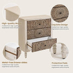 SUNBURY Vintage Wooden Nightstand Set 2, Wood Accent Table - Image 4