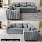 Belffin Convertible Sectional Couch - Image 4