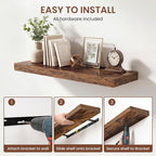 Dreamland 40 Inches Floating Shelves - Image 5