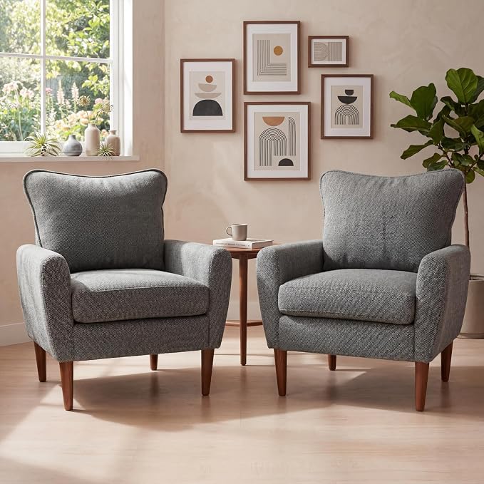 OLIXIS Comfy Accent Chair for Living Room Bedroom and Waiting Room, Upholstered - Image 6