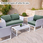 8PCS Patio Cushion Covers.Patio Furniture Couch SeatSlipcovers | Washable - Image 4